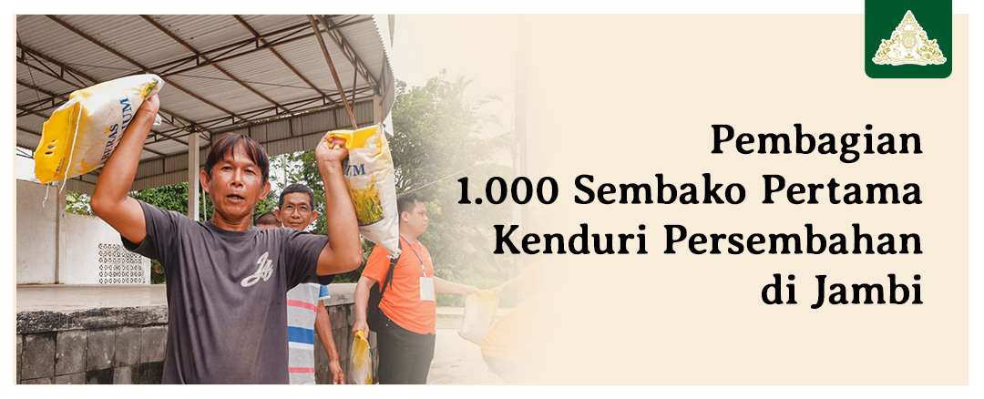Rakyat Jambi Terima Bantuan 1000 Paket Sembako “Kenduri Persembahan untuk Indonesia”